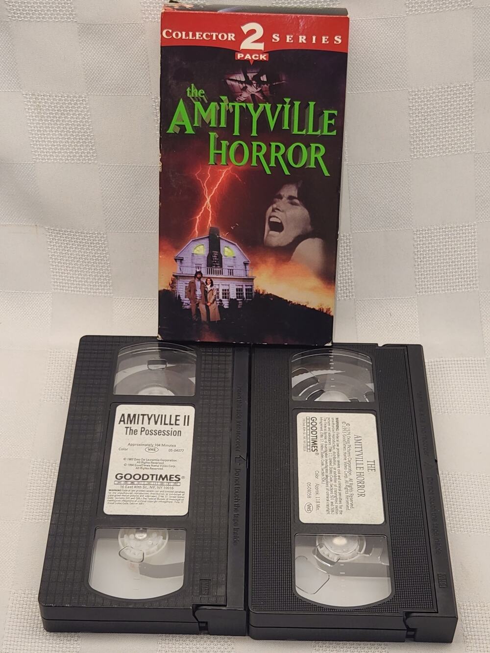 The Amityville Horror 1 & 2 VHS Collector Series 1996